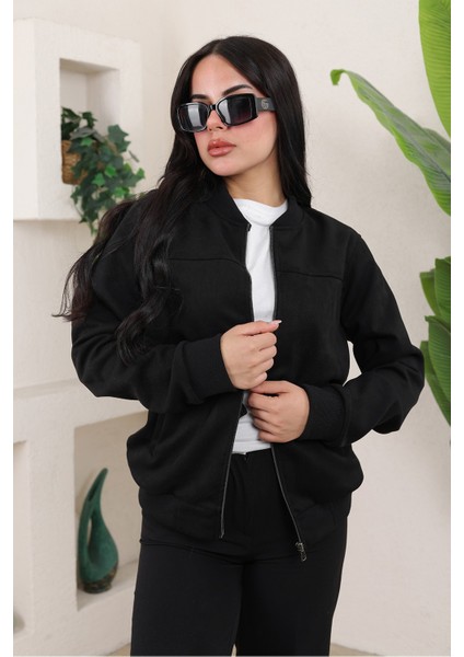 Kadın Relax Fit Bomber Ceket Suni Deri Slim Fit Model ile Şık ve Rahat Günlük Kullanım fiyatları