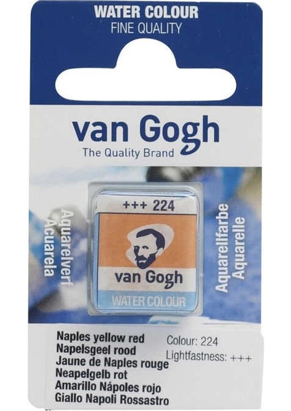 Van Gogh 1/2 Tablet Sulu Boya 224 Naples Yellow Red