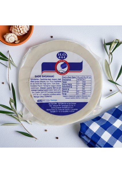 H.Ö 444 Öztürkler Sade Saganaki Peyniri 500 Gr
