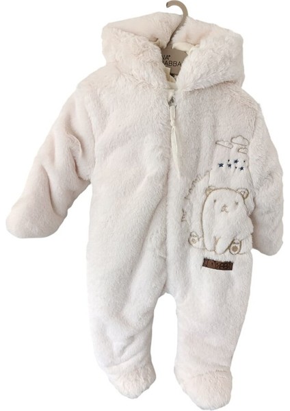 20125 Unisex Bebek Puffy Star Bear Dolgulu Kapüşonlu Tulum