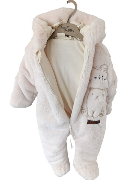 20125 Unisex Bebek Puffy Star Bear Dolgulu Kapüşonlu Tulum fiyatları