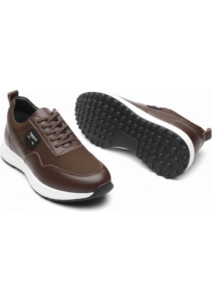 GR0420 Hakiki Deri Nubuk Detaylı Armalı Darbe Emici Beyaz Eva Taban Erkek Sneaker Ayakkabı modelleri