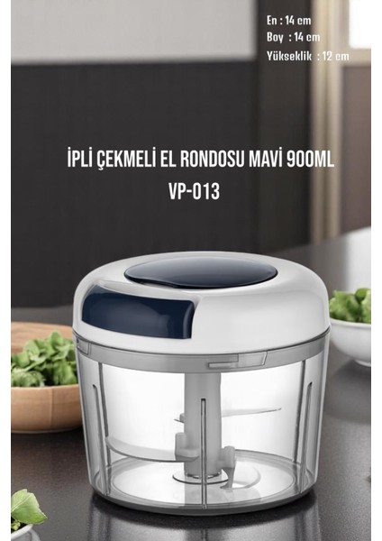 Vip Ahmet VP-013 Pratik Ipli El Rondosu 900 ml Mavi fiyatları