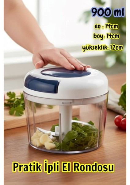 Vip Ahmet VP-013 Pratik Ipli El Rondosu 900 ml Mavi indirimleri