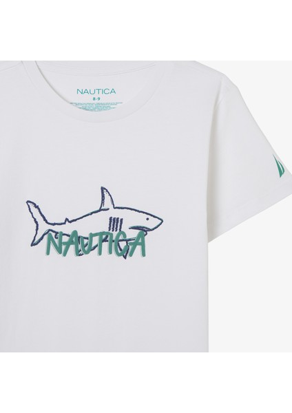 Erkek Çocuk Beyaz Regular Fit Baskılı T-Shirt fiyatları