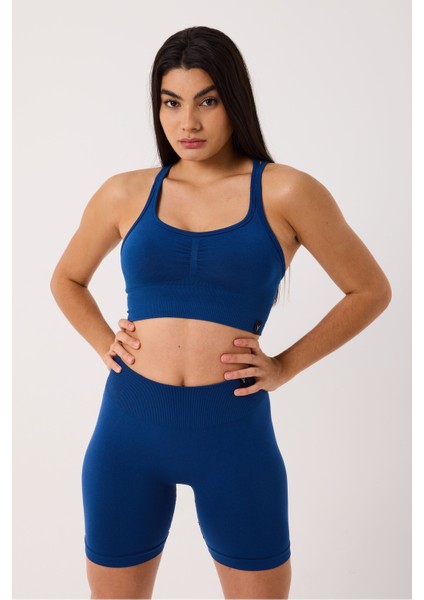 Sally Yüksek Bel Esnek ve Toparlayıcı Seamless Spor Şort