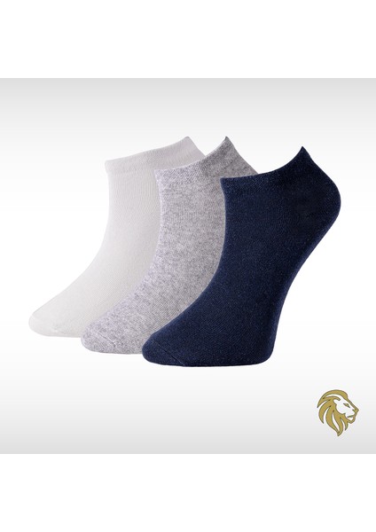 Erkek 3'lü Penye Patik Çorap Kısa Premium F3180GXNS