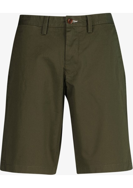 Erkek Yeşil Relaxed Fit Chino Şort