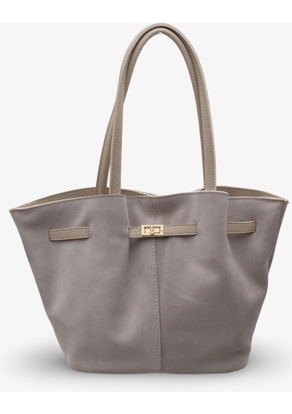 Mira Kadın Günlük Çanta - Vizon Süet