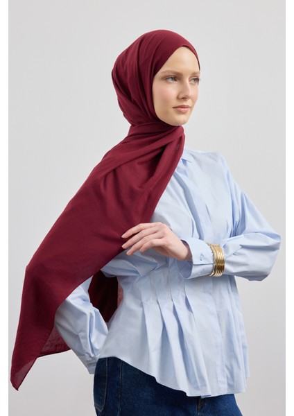 Organik Crash Şal Bordo modelleri