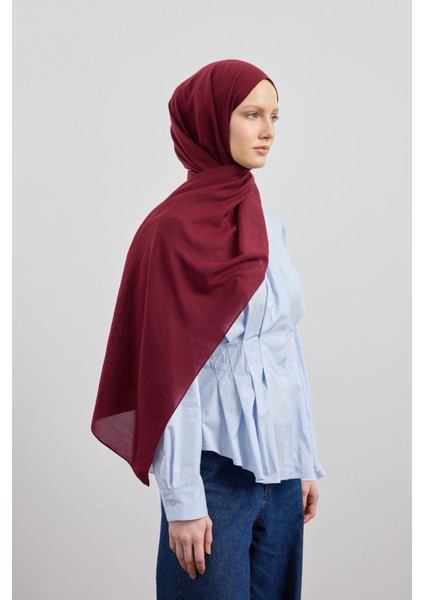 Organik Crash Şal Bordo indirimleri