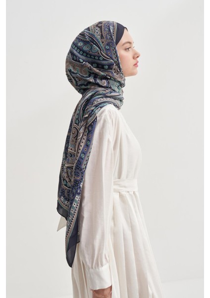 Sienna Lacivert Nilla Pamuklu Şal fiyatları