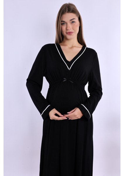 Siyah Hamile Lohusa Set