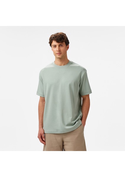 Erkek Yeşil Oversize Fit T-Shirt