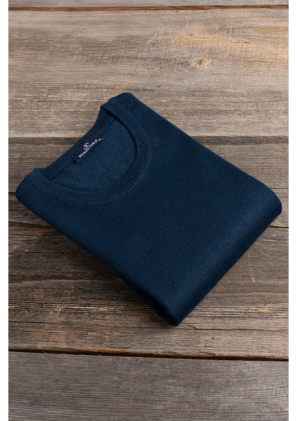 Bisiklet Yaka Battal (Büyük Boy) Yünlü Triko Kazak