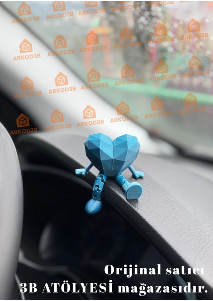 Sevimli Kalp Torpido Süsü Dekorasyon