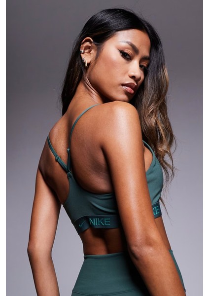 Indy Light-Support Padded Adjustable Sports Bra Kadın Spor Bra Yeşil fiyatları