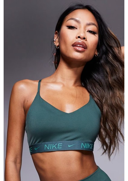Indy Light-Support Padded Adjustable Sports Bra Kadın Spor Bra Yeşil fırsatları