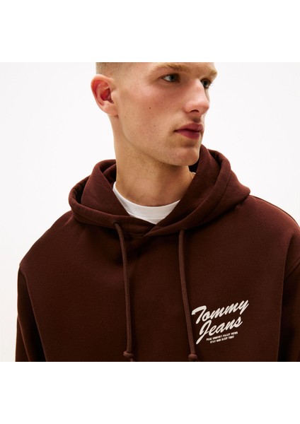 Relax Vovelty Graphic Erkek Kahverengi Sweatshirt.gs7 indirimleri