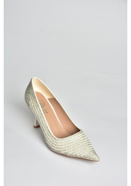 V820772109 Beyaz Inci Işlemeleri Ince Topuklu Abiye Ayakkabı fırsatları