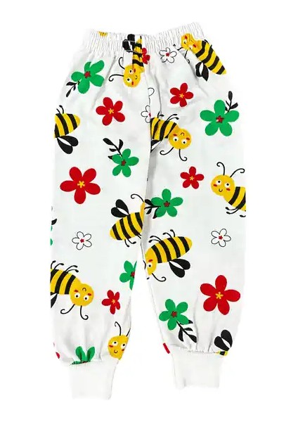 Beyaz Arı Desenli Eşofman Takımı modelleri