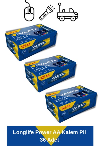 Longlife Power Aa Kalem Pil 36 Adet