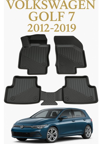 Volkswagen Golf 7 2012-2019 Uyumlu 3D Oto Paspas Premium fırsatları