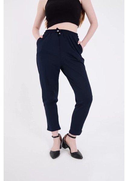 Kadın Tam Kalıp Basic Eşofman Pantolon - Lacivert modelleri