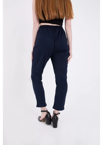 Kadın Tam Kalıp Basic Eşofman Pantolon - Lacivert fırsatları