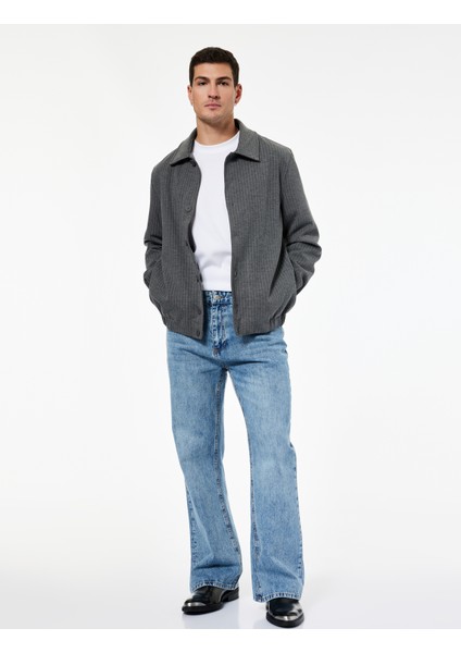 Viskon Karışımlı Uzun Kollu Cepli Klasik Yaka Gömlek Ceket fiyatları