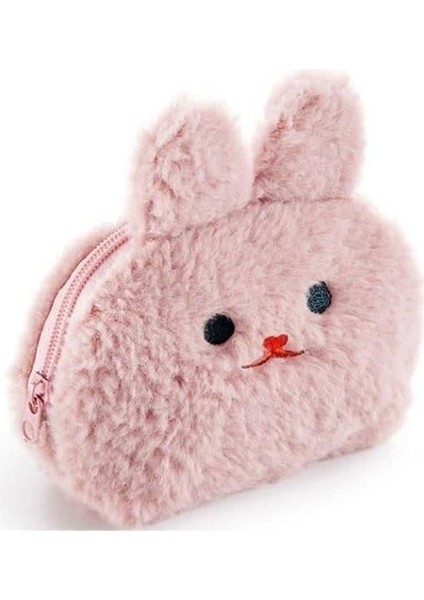 Peluş Bozuk Para Cüzdanı Pembe B2F