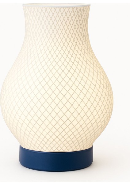 Modern Çizgili Dekoratif Masa Lambası Sarı – Pla Çevre Dostu Gece Lambası | E27 Duy, Kablolu, Masa Üstü Aydınlatma fırsatları