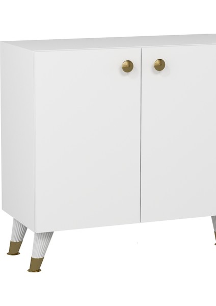 8198KB150-1DD Konsol ,tv Ünitesi Beyaz-Altın fırsatları