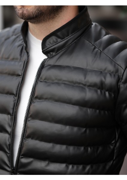 Erkek Deri Şişme Mont fırsatları