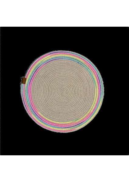 Decohandy 39CM Neon Renkli Şeritli Jüt Örme Supla Amerikan Servis fiyatları