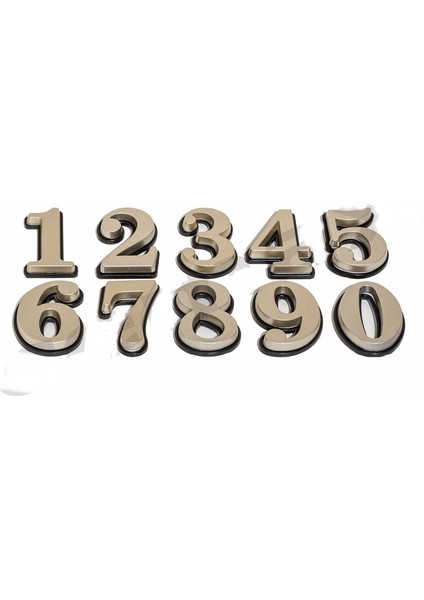 4 Rakamı 5,5 cm Plastik Saten- Gölgeli Kapı - Dolap Numarası 1 Adet fiyatları