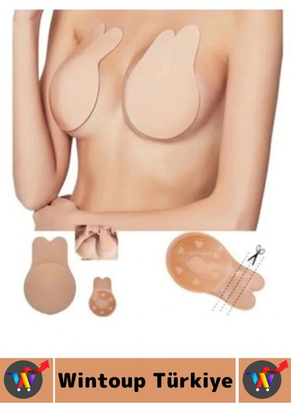 Kendinden Yapışkanlı Tekrar Kullanılabilir Ince Tasarım Hayalet Sütyen Ten Renk fırsatları