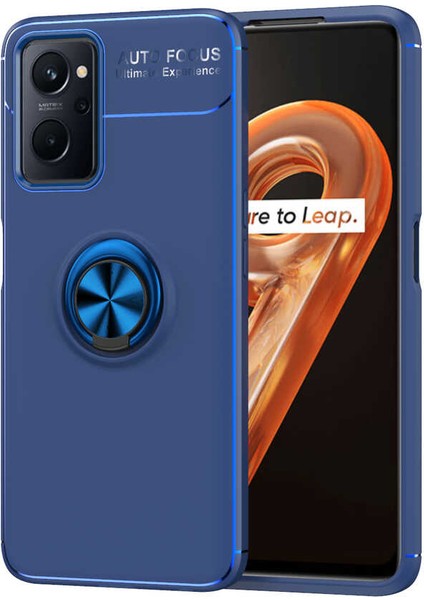 Oppo A76 Kılıf Mrsa Ravel Silikon Kapak-Mavi