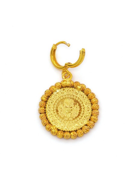 Altın Kaplama Dorikalı Çeyrekli Küpe UNK-823 modelleri