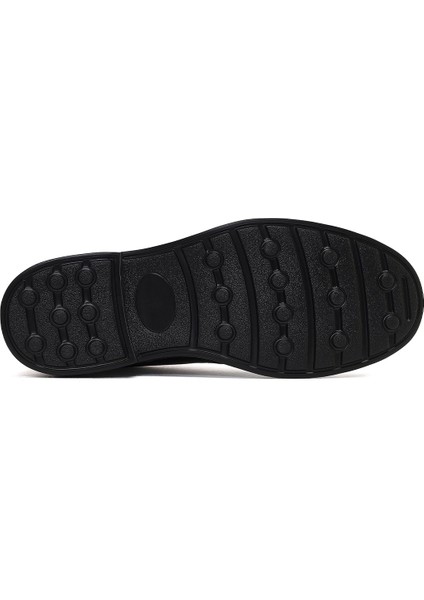 Erkek Siyah Bağcıklı Deri Casual Bot 25WFD611118 indirimleri