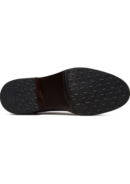 Erkek Lacivert Bağcıklı Deri Casual Ayakkabı 25WFD740318 fırsatları