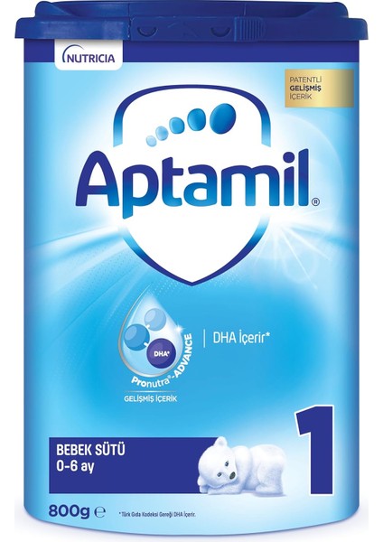 Aptamil 1 Bebek Sütü 800 G 0-6 Ay Akıllı Kutu fiyatları
