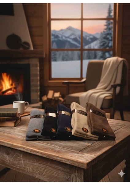 Lambswool Erkek Çorap Premier Collection (Thermal) 5'li Paket modelleri