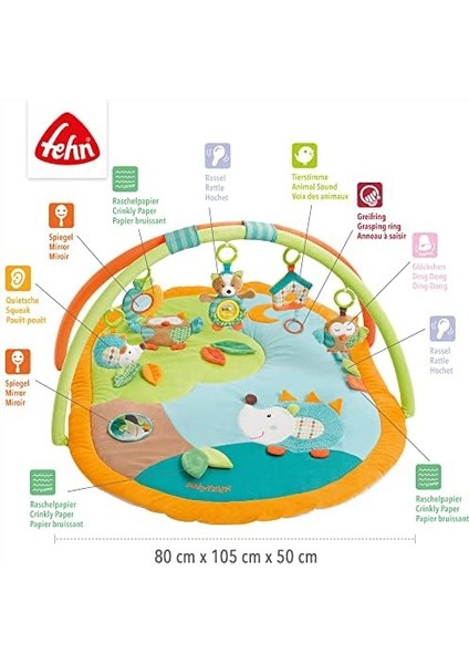 3-D Sleeping Oyun Kemerli Aktivite Halısı – Kavranabilir 5 Oyuncaklı Emekleme Matı – 0+ Aylık Bebekler ve Çocuklar Için Oyun Halısı – Doğum Hediyesi Olarak Emekleme Matı fiyatları