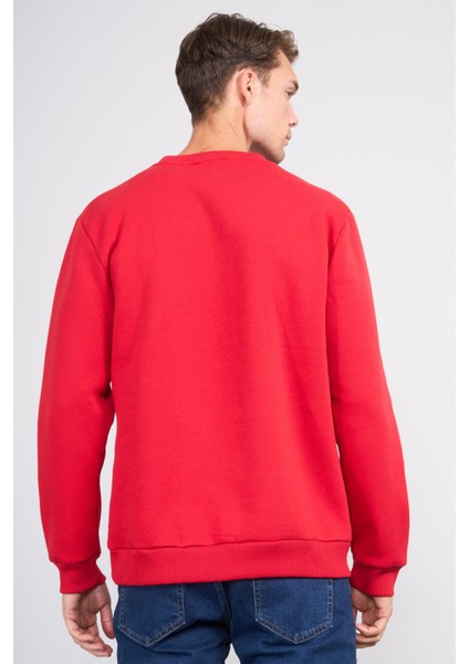 Çetinkaya Mentality 3036 3 Ip Bisiklet Yaka Kırmızı Sweatshirt fırsatları