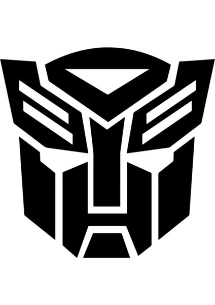 Transformers Sticker Oto Sticker Araba Cam Sticker 10 x 11 cm Siyah