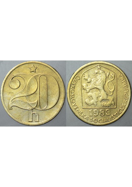 Çekoslovakya 20 Haleru 1983.