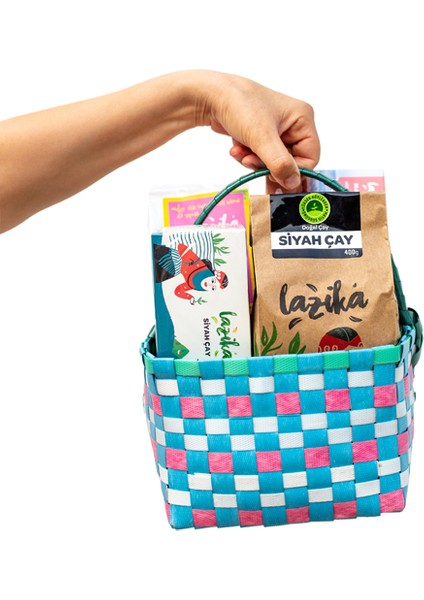 Iki Kişilik Çay Seti-Siyah Çay (400G), Earl Grey Siyah Çay 40'lı Piramit Poşet, Hatmi Çiçeği & Bergamot Yeşil Çay, Maşuka