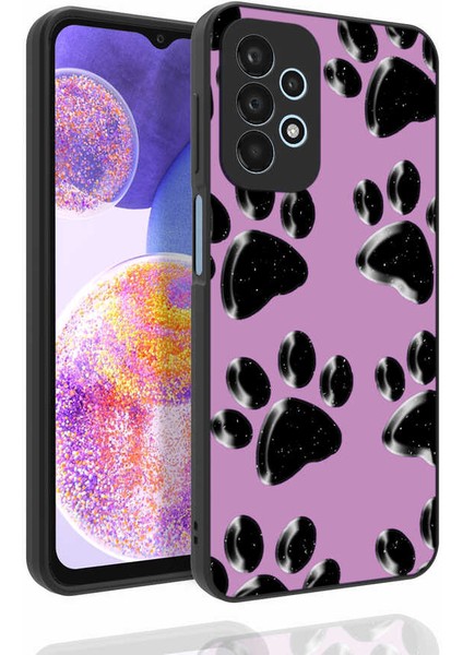 Galaxy A23 Kılıf Desenli Kamera Korumalı Parlak Mrsa Nora Kapak-No3