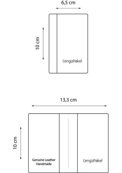 Erkek Hakiki Deri Kartlık 2305 - Kiremit